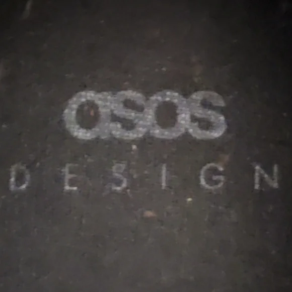 Asos Men's Black Patent Faux Leather Platform Running Shoes - Picture 5 of 6